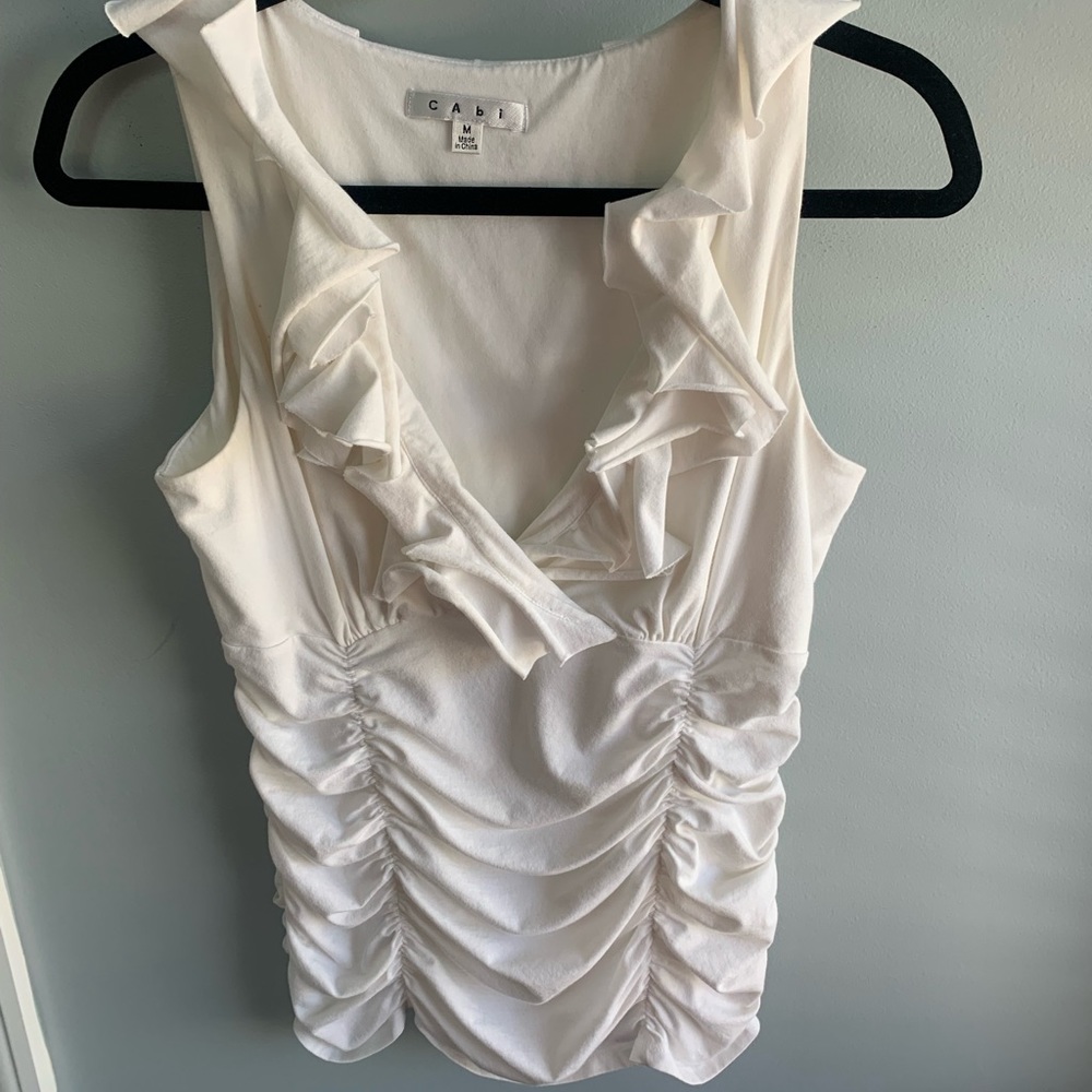 CABI White Tank Top